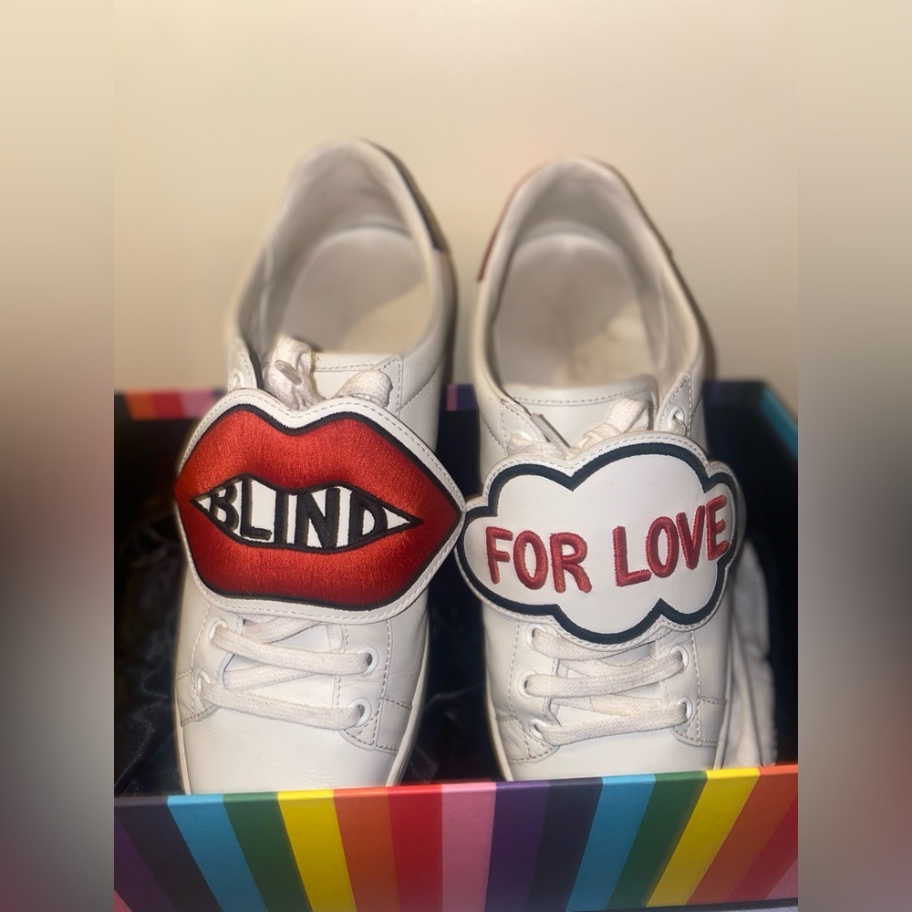 Gucci blind for love sneakers women size 39